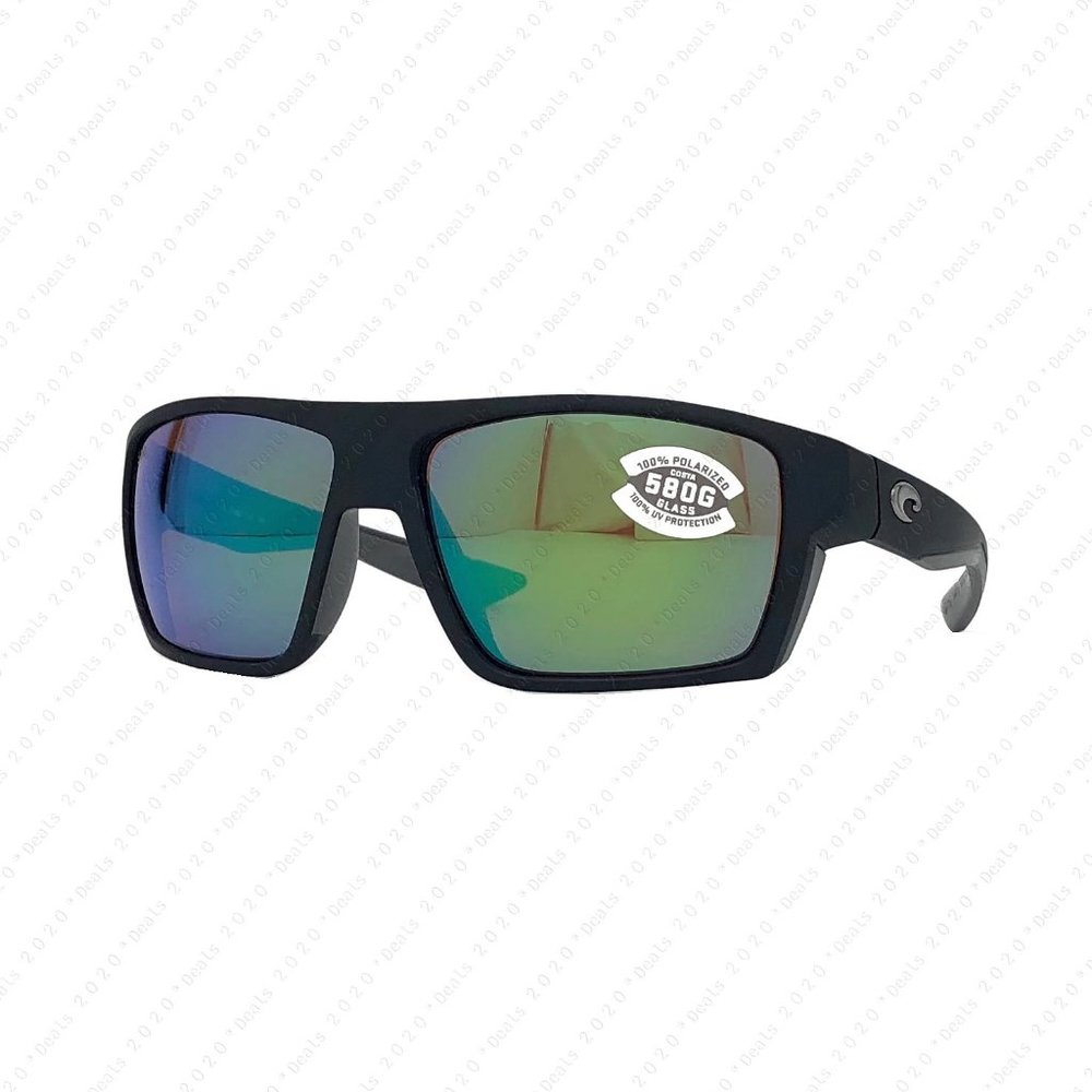 Costa Del Mar Bloke 580G Matte Black Matte Gray Polarized Sunglasses - Picture 3 of 11